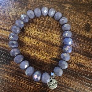Erimish Purple Beaded Bracelet